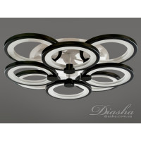 Светодиодная люстра Diasha 8022/4+4BK LED 3color dimmer