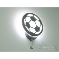 Стильний світлодіодний світильник футбольний м`яч, 17 Вт, сірий Diasha 8065/1GR