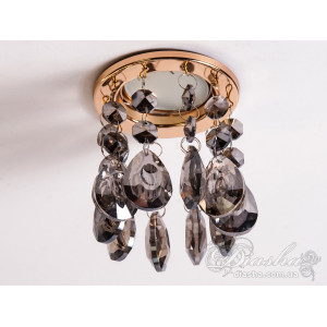Точковий світильник із кришталевими підвісками Diasha 6042CGD-SM