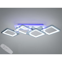 Світлодіодна люстра 8060 хром з пультом 69 Вт Diasha H8060/2+2HRLED3colordimmer Світлодіодна люстра 8060 хром з пультом 69 Вт Diasha H8060/2+2HRLED3colordimmer
