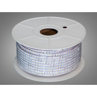 LED стрічка 220в, 120шт/м, герметична, 8мм, холодний Diasha P220-3535-120-CW-65-8