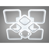 Світлодіодна люстра смарт світильник з ІЧ пультом та димером, 105W Diasha HA8060/4+4WH