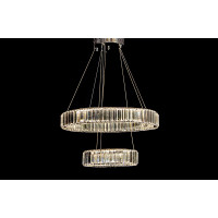 Подвесная светодиодная люстра кольца с хрусталем в стиле модерн Linisoln 7106