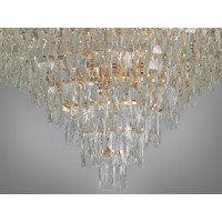 Шедевральна кришталева підвісна люстра на 22 лампи, золото Diasha 327-950GD