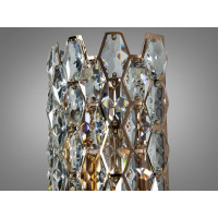 Настінний світильник Diasha золото з кристалами циліндрична форма Diasha 9136-B420GD