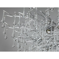 Гармонійна кришталева люстра з срібними гілочками на 14 ламп Diasha 607-1000CH