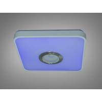 Стельова люстра біла 45 Вт з Bluetooth колонкою та підключенням до розумного будинку Diasha DB-8501B/280x280RGB+MP3+TUYA