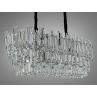 Люстра в зал хрустальная 8 ламп хром Diasha 2020/800x300CH