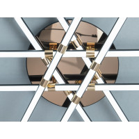 LED люстра стельова чорна 140Вт до 24 м² Diasha SX8258/6BK