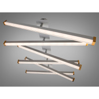 LED люстра з пультом, димером потужністю 90 Вт, чорний хром Diasha 2536WHdimmer