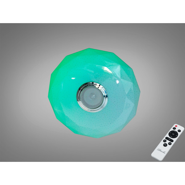 LED стельова люстра біла 45 Вт з Bluetooth колонкою Diasha DB-8303/300RGB+MP3