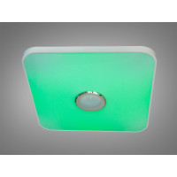 Смарт LED люстра біла 80 Вт RGB з Bluetooth Diasha DB-8501B/500x500RGB+MP3