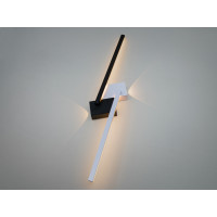 Лаконічне світлодіодне бра на стіну, 25W, чорний+білий Diasha Q3/800BK+WH