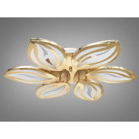 Люстра потолочная светодиодная в спальню с пультом управления 110W Diasha 8092/6G LED 3color dimmer