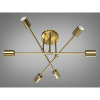 Люстра у стилі Loft на 6 ламп Diasha XL2039-6GD