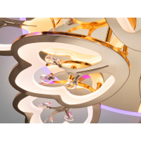 Люстра LED Diasha Petal чорна 185Вт 9 плафонів Diasha 8148/6+3GLED3colordimmer