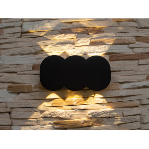Уличный фонарь на стену светодиодный Diasha HS8166-6W-BK