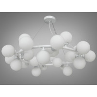 Люстра подвесная в зал на 25 ламп Diasha LQ7063/25WH