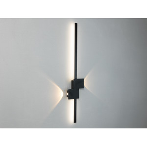 Оригінальний лінійний світлодіодний світильник на стіну, 25W, чорний Diasha 1552/800BK
