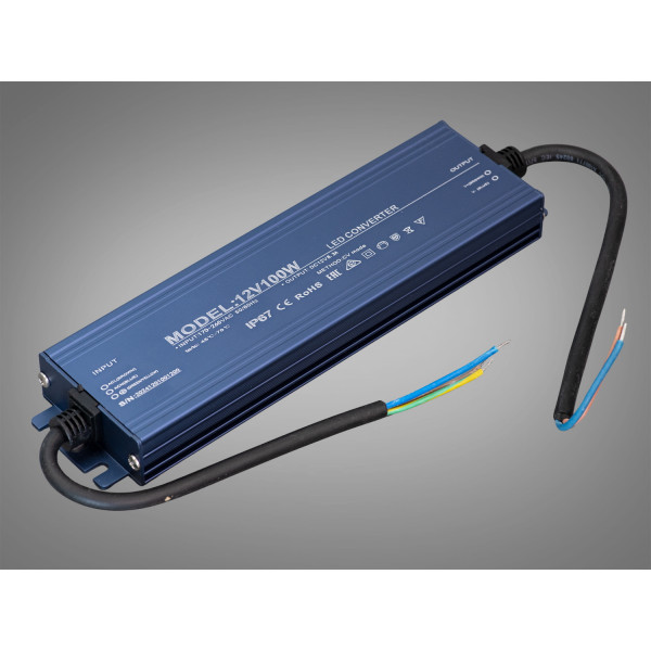 Герметичний блок живлення 12В, для LED стрічки, 100Вт, 8.33А Diasha PPF-PW-IP68-12v-100w Герметичний блок живлення 12В, для LED стрічки, 100Вт, 8.33А Diasha PPF-PW-IP68-12v-100w