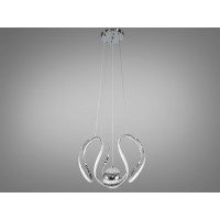 Сучасна світлодіодна люстра потужністю 75 Вт, колір хром Diasha 1955/1HR