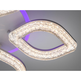 Стельова LED люстра біла 52W пульт димер 5 пелюсток Diasha S2599/5WHLED3colordimmer