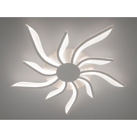 Стельова led люстра кільця з пультом, диммером, підсвіткою, 40W, біла Diasha 2480/5+5WHLED3colordimmer