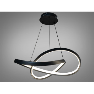 Підвісна світлодіодна люстра для кабінету, 80W, біла Diasha 7539/500BK