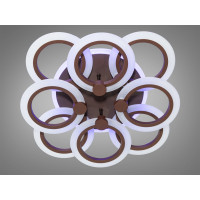 Светодиодная люстра в зал 110W Diasha A8022/4+4CFLED3colordimmer