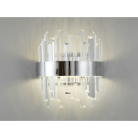 Настінний світильник бра LED 836-2CH хром 18 Вт три кольори світла кришталь Diasha 836/2CH