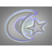 Стельовий світлодіодний смарт світильник з пультом, 56W, білий Diasha 5173WH