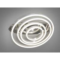 Стельова світлодіодна люстра в кабінет, 100W, хром Diasha 7005/4NEWHR