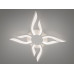 Стельова led люстра кільця з пультом, диммером, підсвіткою, 40W, біла Diasha 2481/4+4WHLED3colordimmer