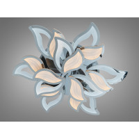 Стельова люстра з пультом, димером і LED підсвічуванням, 165W, хром Diasha 9033/6+3HRLED3colordimmer