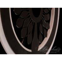 Стильний світлодіодний світильник з орнаментом, 20 Вт, чорний Diasha 952BK