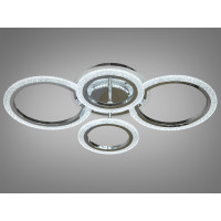 LED люстра з пультом, диммером та підсвіткою, 60W, хром Diasha 2408/4HRLED3colordimmer