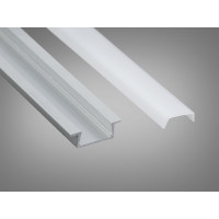 Профіль для LED стрічки врізний Diasha 3 м 21x7 мм Diasha PL-618-3M
