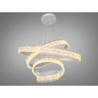 Люстра LED підвісна 140Вт пульт до 25м² Diasha D8748-800+600+400+300WH