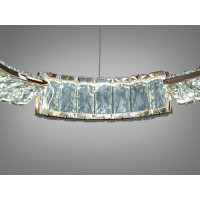 LED люстра підвісна золото 70 Вт пульт 12 м² Diasha 552/500G