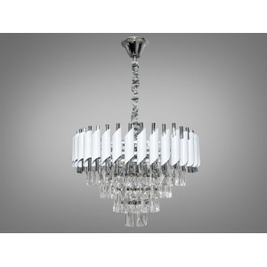 Люстра підвісна Diasha білий хром 6xE14 Diasha N9001-500WH+CH