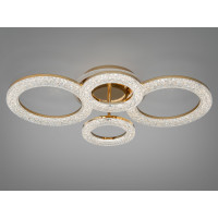 Стельова світлодіодна люстра з пультом, димером, підсвічуванням, 75W Diasha 2203/2+2GLED3colordimmer