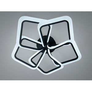 Світлодіодна стельова люстра Diasha WG5146 чорна 130 Вт з пультом і димером Diasha WG5146/5BK