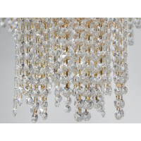 Люстра в зал светодиодная,110 Вт, золото Diasha 376-500GD