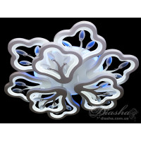Потолочная светодиодная люстра светильник с пультом и подсветкой Diasha 1841/6+3WH LED 3color dimmer