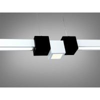 Підвісна LED люстра Diasha чорна 58 Вт 10 м² Diasha 7528/1000WH