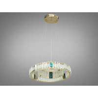 Подвесная светодиодная люстра кольца с хрусталем в стиле модерн Diasha 81028-500+300G
