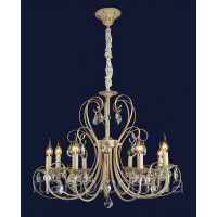 Люстра в стиле прованс на 8 ламп Levistella 755MK30015-8 CRM+GLD