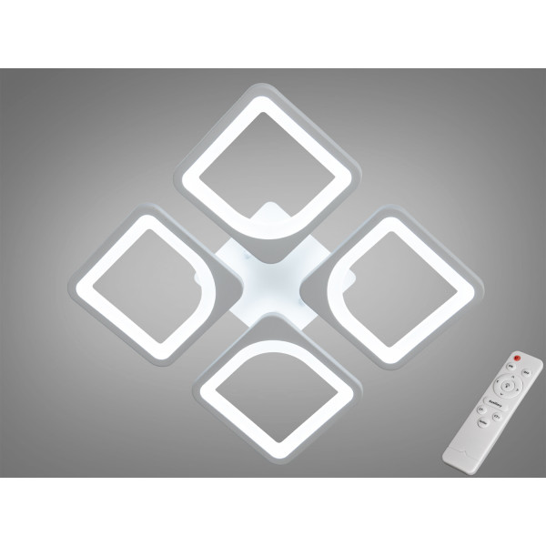 Люстра стельова LED Серія 8060 чорна 60Вт димер Diasha S8060/4WH