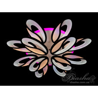 Люстры потолочные светодиодные led с пультом и ночником Diasha 8090/8+4BK LED 3color dimmer