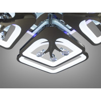 Люстры потолочные светодиодные с пультом управления Diasha 8157/4+4BHR LED 3color dimmer
